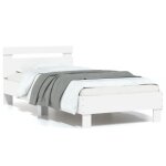 Vidaxl cadre de lit m�tal sans matelas avec t�te de lit noir 183x213cm 373892