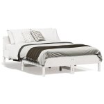 Vidaxl cadre de lit et tte de lit lit double avec sommier  lattes lit adulte meuble de chambre moderne ...