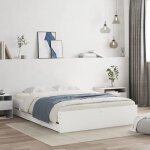 Vidaxl cadre de lit avec tiroirs lit double avec sommier  lattes lit adulte meuble de chambre  coucher ...