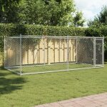 Vidaxl cage pour chien avec porte chenil pour chien maison pour chien niche de jardin patio terrasse ...