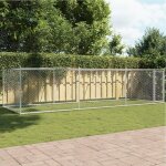 Vidaxl cage pour chien avec porte chenil pour chien maison pour chien niche de jardin patio terrasse ...