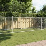 Vidaxl cage pour chien avec porte chenil pour chien maison pour chien niche de jardin patio terrasse ...