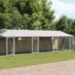 Vidaxl cage pour chien avec toit portes chenil pour chien maison pour chien niche de jardin terrasse ...