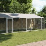 Vidaxl cage pour chien avec toit et portes chenil pour chien maison pour chien niche de jardin terrasse ... Vidaxl cage pour chien avec toit et portes chenil pour chien maison pour chien niche de jardin terrasse ...