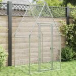 Vidaxl cage pour poules argenté 100x100x190 cm acier galvanisé poulailler enclos à poules poulailler ... Vidaxl cage pour poules argenté 100x100x190 cm acier galvanisé poulailler enclos à poules poulailler ...