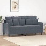 Vidaxl canap  2 places causeuse avec accoudoirs sige avec dossier rembourr meuble de salon salle ...