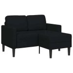 Vidaxl canapé 2 places avec méridienne en l noir 125 cm tissu canapé 2 places de chambre causeuse canapé ... Vidaxl canapé 2 places avec méridienne en l noir 125 cm tissu canapé 2 places de chambre causeuse canapé ...