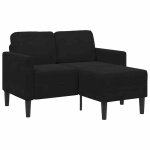 Vidaxl canapé 2 places avec méridienne en l noir 125 cm velours canapé 2 places de chambre causeuse canapé ... Vidaxl canapé 2 places avec méridienne en l noir 125 cm velours canapé 2 places de chambre causeuse canapé ...