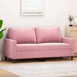Vidaxl canap  2 places rose 140 cm velours 359202
