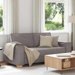 Vidaxl canap� 2 places taupe 180x78x84 cm tissu 4104986