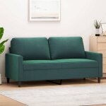 Vidaxl canap  2 places causeuse avec dossier et accoudoirs fauteuil avec oreillers meuble de salle ...