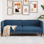 Vidaxl canap� � 3 places chaise de relaxation avec accoudoirs et dossier si�ge avec pieds fauteuil tv ...