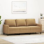 Vidaxl canap� � 3 places si�ge avec accoudoirs fauteuil avec dossier meuble de salon salle de s�jour ...