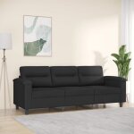 Vidaxl canap  3 places sige avec accoudoirs et dossier meuble de salon salle de sjour intrieur moderne ...