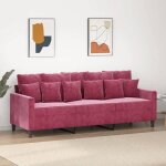 Vidaxl canapé à 3 places, chaise de relaxation avec oreillers, siège avec accoudoirs et dossier, fauteuil ... Vidaxl canapé à 3 places, chaise de relaxation avec oreillers, siège avec accoudoirs et dossier, fauteuil ...
