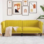 Vidaxl canapé à 3 places siège avec accoudoirs et dossier meuble de salon salle de séjour balcon intérieur ... Vidaxl canapé à 3 places siège avec accoudoirs et dossier meuble de salon salle de séjour balcon intérieur ...