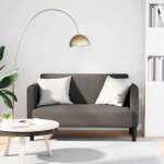 Vidaxl canapé causeuse gris clair 109 cm tissu velours côtelé, causeuse, canapé, canapé rembourré, canapé ... Vidaxl canapé causeuse gris clair 109 cm tissu velours côtelé, causeuse, canapé, canapé rembourré, canapé ...