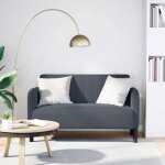 Vidaxl canapé causeuse gris foncé 109 cm velours, canapé deux places, divan, sièges de salon, canapé, ... Vidaxl canapé causeuse gris foncé 109 cm velours, canapé deux places, divan, sièges de salon, canapé, ...