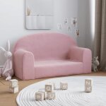 Vidaxl canap� pour enfants 2 places si�ge avec accoudoirs fauteuil avec dossier pour tout - petits meuble ...