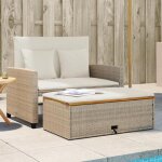 Vidaxl canap de jardin 2 places coussins sige de patio meuble de terrasse balcon arrire - cour extrieur ...