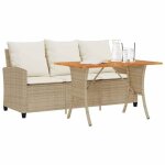 Vidaxl canapé de jardin 3 places coussins table beige résine tressée canapé dextérieur canapé de jardin ... Vidaxl canapé de jardin 3 places coussins table beige résine tressée canapé dextérieur canapé de jardin ...