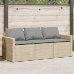 Vidaxl canapé de jardin avec coussins 3 places beige résine tressée canapé dextérieur canapé de jardin ... Vidaxl canapé de jardin avec coussins 3 places beige résine tressée canapé dextérieur canapé de jardin ...