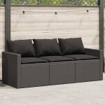Vidaxl canapé de jardin avec coussins 3 places noir résine tressée, canapé d'extérieur, canapé de jardin ... Vidaxl canapé de jardin avec coussins 3 places noir résine tressée, canapé d'extérieur, canapé de jardin ...