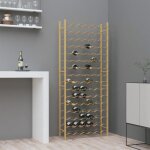 Vidaxl casier � bouteilles pour 96 bouteilles dor� m�tal 340915