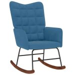 Vidaxl chaise à bascule bleu velours chaise chaise de salon chaise de relaxation chaise longue siège ... Vidaxl chaise à bascule bleu velours chaise chaise de salon chaise de relaxation chaise longue siège ...