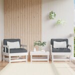 Vidaxl chaises de jardin 2 pcs siges avec accoudoir fauteuils avec dossier meuble de terrasse patio ...