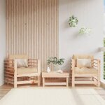 Vidaxl chaises de jardin 2 pcs si�ges avec accoudoir fauteuils avec dossier meuble de terrasse patio ...