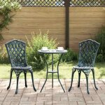 Vidaxl chaise de jardin 2 pcs vert 39 x 40 x 87cm aluminium chaise jardin vintage ext�rieur mobilier ...