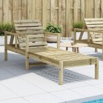 Vidaxl chaise longue transat avec dossiers rglables et accourdoirs bain de soleil jardin piscine terrasse ...