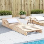Vidaxl chaise longue transat de patio lit de repos de jardin bain de soleil piscine terrasse balcon moderne ...