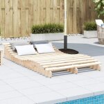 Vidaxl chaise longue transat de patio lit de repos de jardin bain de soleil piscine terrasse balcon moderne ...