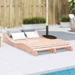 Vidaxl chaise longue transat de patio lit de repos de jardin bain de soleil piscine terrasse balcon moderne ...