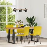 Vidaxl chaises à manger lot de 4 jaune velours chaise chaise de salon chaise daccent chaise de cuisine ... Vidaxl chaises à manger lot de 4 jaune velours chaise chaise de salon chaise daccent chaise de cuisine ...