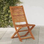 Vidaxl chaises pliantes de jardin lot de 2 bois dacacia solide chaise de jardin sige d?extrieur chaise ...