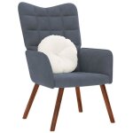 Vidaxl chaise de relaxation gris fonc� velours chaise chaise de salon fauteuil relax chaise longue si�ge ...