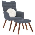 Vidaxl chaise de relaxation avec tabouret gris foncé velours chaise chaise de salon fauteuil relax chaise ... Vidaxl chaise de relaxation avec tabouret gris foncé velours chaise chaise de salon fauteuil relax chaise ...