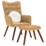 Vidaxl chaise de relaxation avec tabouret marron velours chaise chaise de salon fauteuil relax chaise ... Vidaxl chaise de relaxation avec tabouret marron velours chaise chaise de salon fauteuil relax chaise ...