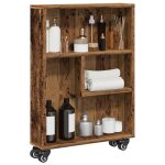 Vidaxl chariot de rangement étroit vieux bois bois d'ingénierie, chariot de rangement mince, chariot ... Vidaxl chariot de rangement étroit vieux bois bois d'ingénierie, chariot de rangement mince, chariot ...