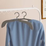 Vidaxl cintres extensibles 10 pcs gris porte - manteau tendoir porte - cintre suspension de vtements ...