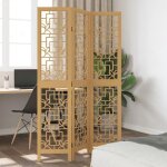 Vidaxl cloison de s�paration 3 panneaux s�parateur de pi�ce �cran dintimit� paravent de salon chambre ...
