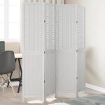 Vidaxl cloison de s�paration 4 panneaux s�parateur de pi�ce �cran dintimit� paravent de salon chambre ...