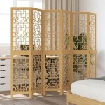 Vidaxl cloison de sparation 6 panneaux, sparateur de pice, cran d'intimit, paravent de salon chambre, ...