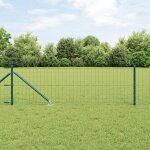 Vidaxl cl�ture euro avec 7 poteaux � piquet 0. 6x10 m acier galvanis� vert 3350612