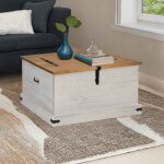 Vidaxl coffre de rangement halden blanc 91x91x47 cm bois massif pin stockage de coffre coffre de rangement ... Vidaxl coffre de rangement halden blanc 91x91x47 cm bois massif pin stockage de coffre coffre de rangement ...