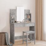 Vidaxl coiffeuse avec miroir table de maquillage avec 2 tiroirs table cosmétique avec 4 Étagères meuble ... Vidaxl coiffeuse avec miroir table de maquillage avec 2 tiroirs table cosmétique avec 4 Étagères meuble ...