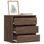 Vidaxl commode dangle chne marron 60x41x58 cm bois dingnierie commode  tiroirs classeur armoire  ...